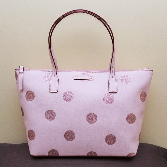 kate spade Handbags - Kate Spade Hani Haven Lane Pink Polka Dots Handbag